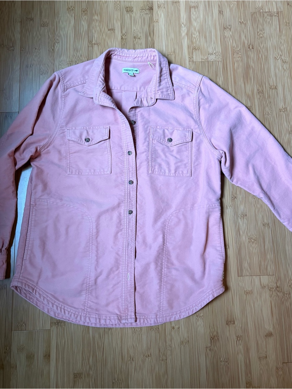Toad & Co Pink Cotton Utility Jacket